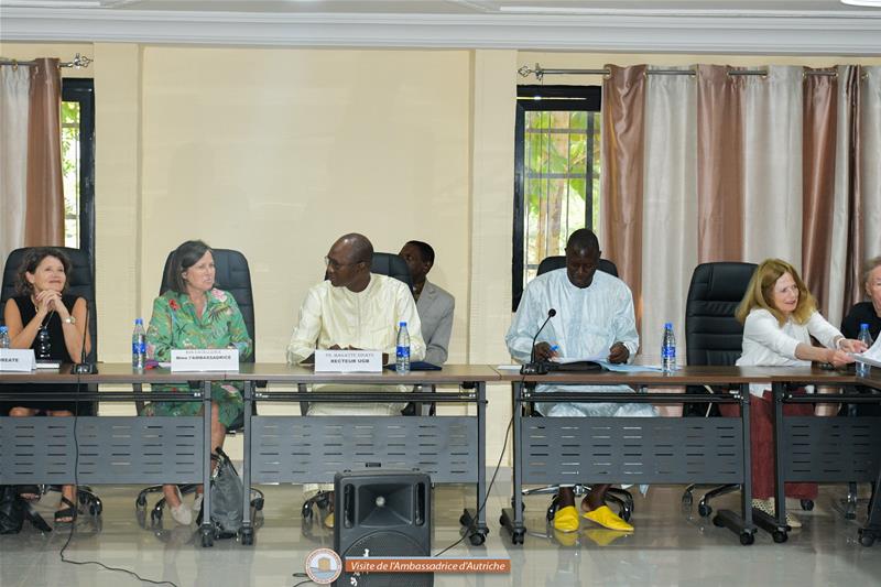 Visite de l’ambassadrice d'Autriche à l’Université Gaston BERGER de Saint-Louis