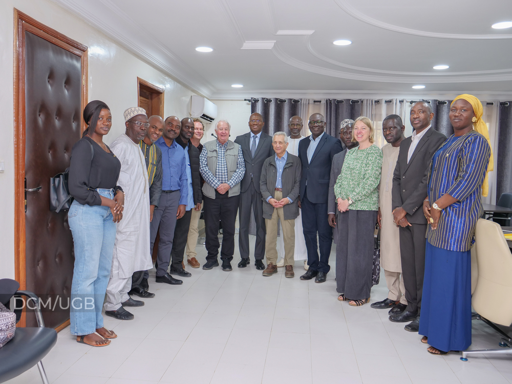 Visite de la Fondation Leventis et de ses partenaires à l'Université Gaston Berger de Saint-Louis