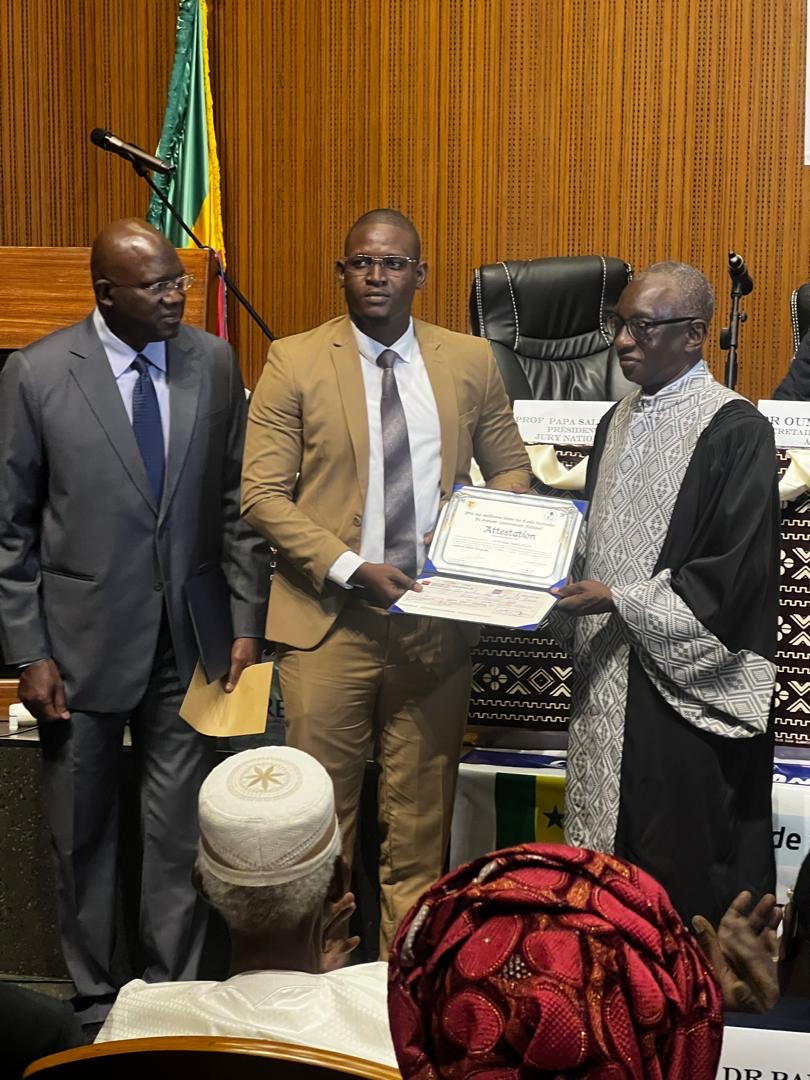 Dr. El Hadji Malick Sylla : Lauréat du Prix de la meilleure thèse du Sénégal 2024